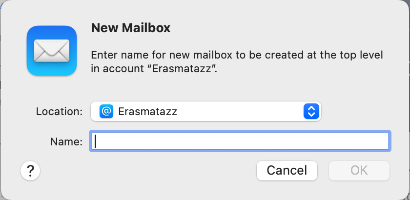 NewMailnboxDialogueBox